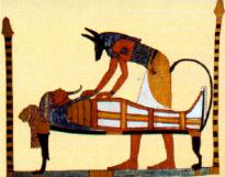 Mumifizierung durch Anubis